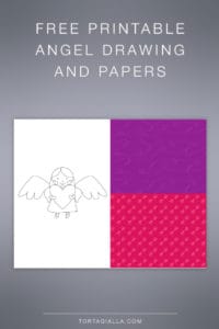 Free angel printable and paper designs