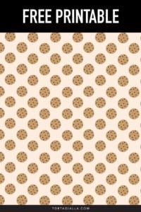 Free printable cookie paper pattern - PDF download for FREE