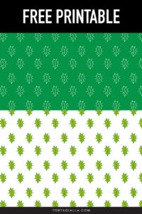 Holly Leaf Pattern free printable PDF papers.