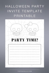 Halloween Party Invite Template Printable
