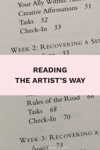 Reading The Artist's Way
