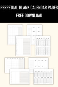 Are you ready to get organized and fire up your planner game? Download these FREE blank calendar pages that give you structure but also flexibility.