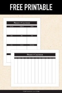 Use my project scheduling method to realistically plan your entire year on a FREE project calendar printable PDF download.