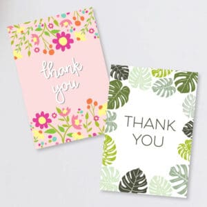 free printable thank you cards