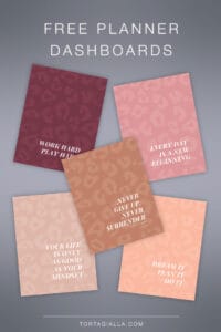 Chic Free Planner Dashboard Printables - Download Instantly