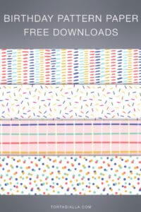 Looking for some freebie birthday pattern paper to print yourself? Download these digital papers for gift wrapping and papercrafting!