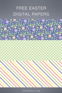 Download these free easter digital papers in a colorful happy palette for all your papercrafting holiday fun this Springtime season.