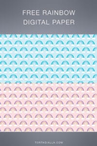 Download this free rainbow digital paper for scrapbooking, journaling and more papercrafting fun, right at home with your printer!