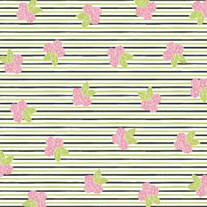 Free Printable Green Stripes Floral Paper on tortagialla.com