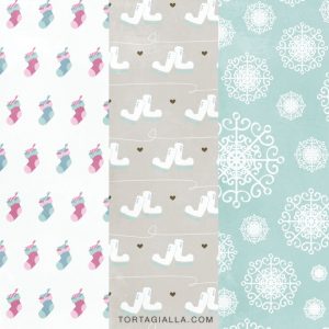 Preview of cozy winter patterned paper printables.