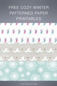 Looking for some cute free cozy winter patterned paper printables? Check out these digital papers to download instantly for free!