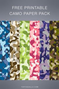Camouflage Pattern Paper Design - Free Download