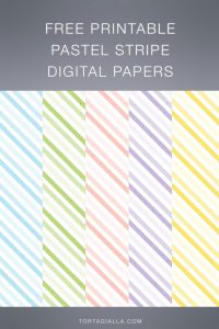 Looking for some striped pastel patterned paper designs? Download these free printable pastel stripe digital papers for collaging, journaling and other fun papercrafting projects.