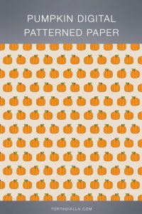 Freebie pumpkin patterned paper download on tortagialla.com