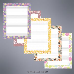 FREEBIE: Here's a free set of printable paper with lines for writing - perfect for snail mail correspondence and pen pal letter writing!