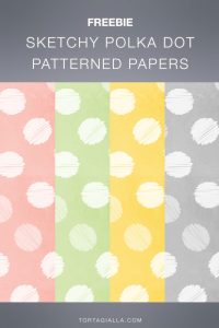 FREE DOWNLOAD: Download this set of free printable sketchy polka dot papers to use in your journaling, scrapbooking and all kinds of papercrafting projects!