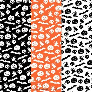 Download free halloween patterned paper printable