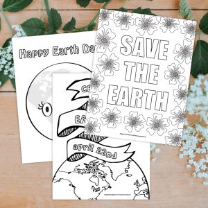 Free earth day coloring page printables from messymommacrafts.com