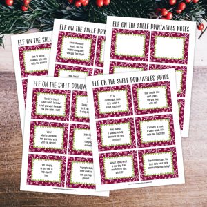 FREE Elf on the Shelf Printable Notes on Kenarry.com