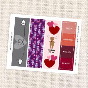 Free valentine bookmarks printable on kenarry.com