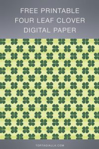 Preview of four leaf clover paper design