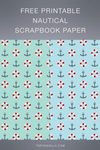 Patterned paper downloads on tortagialla.com - nautical scrapbook paper in two colors preview - free printables!
