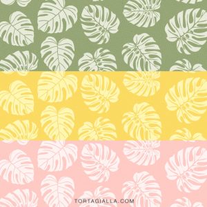 Free Printable Downloads on tortagialla.com - Check out this free printable tropical leaf background paper featuring the monstera leaf illustration - so pretty for journaling, collage and papercrafting fun!