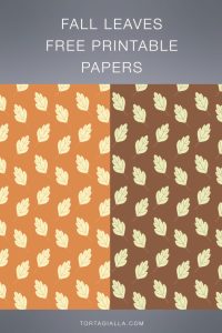 FREEBIE: Download two variations of fall leaves digital papers on tortagialla.com