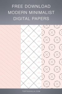 FREE DOWNLOAD: A set of Modern Minimalist New Year Goals Digital Papers to decorate your planners and journals for the upcoming year! On tortagialla.com