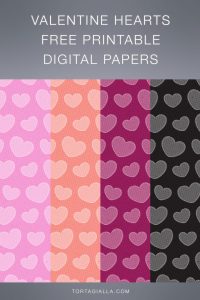 Here's a set of valentine hearts free printable papers, perfect for some papercrafting around the topics of Valentine's and love!