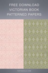 Check out these beautiful victorian book patterned paper designs for free download on tortagialla.com