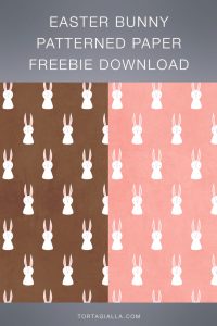 FREE DOWNLOAD: Get brown and pink bunny patterned paper designs on tortagialla.com