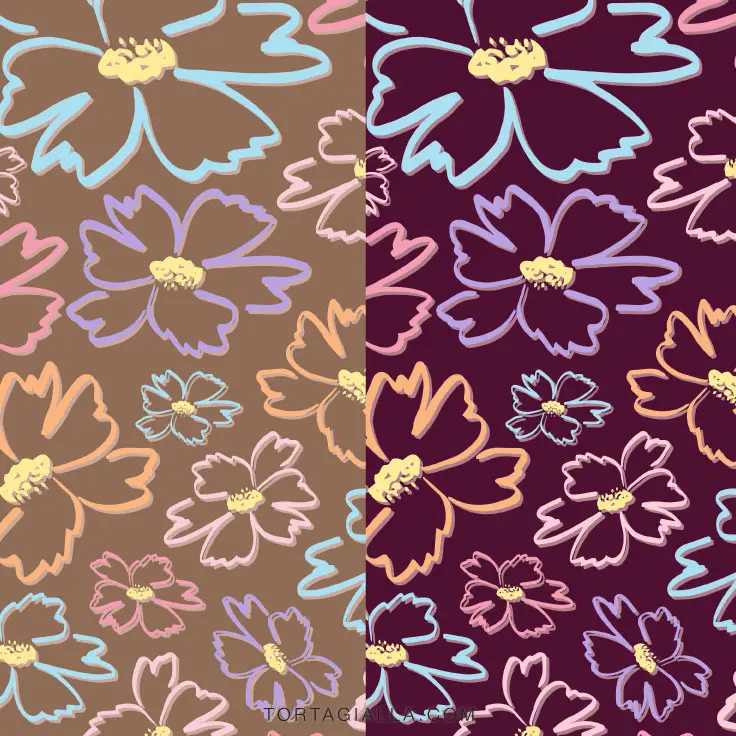 FREEBIE: Looking for floral papers? Check out these colorful flowers digital papers to use in journaling, scrapbooking and papercrafting! On tortagialla.com