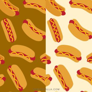 Download free hot dog patterned papers on tortagialla.com