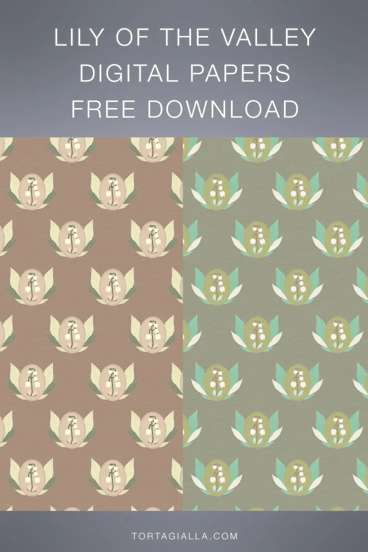 FREE DOWNLOAD - lily of the valley patterned papers on tortagialla.com