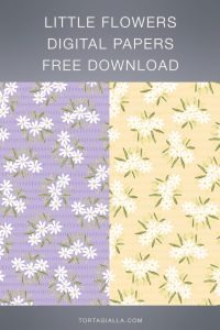 FREE DOWNLOAD - Check out these free printable floral papers on tortagialla.com