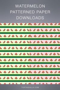 Free watermelon patterned paper downloads on tortagialla.com