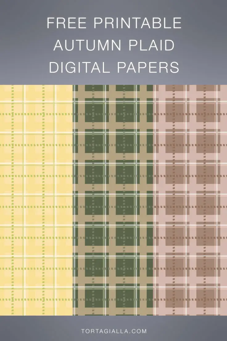 Free download of autumn plaid digital patterned papers on tortagialla.com
