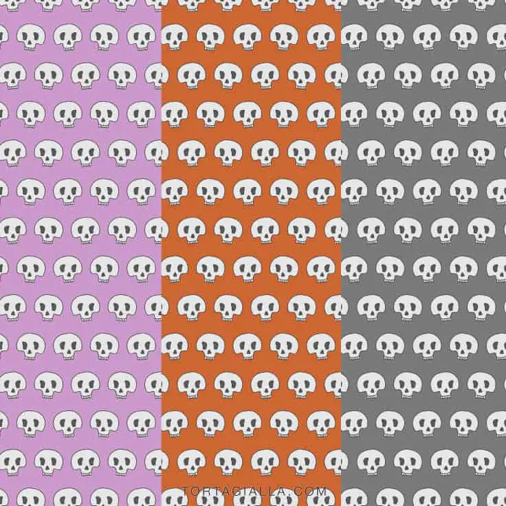 Looking for skulls digital papers to use this Halloween season? Check out this set of free printable papers in updated colors!
