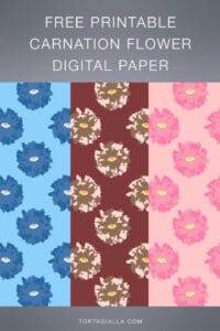 You can download free printable papers on tortagialla.com - free printable carnation flower digital paper...