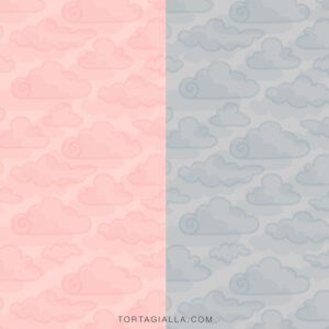 For journaling and collaging, download these Free Printable Cloud Patterned Papers in two colors to print at home and use!