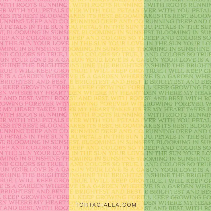 Download these free printable text patterned papers in bright and cheery spring colors.
