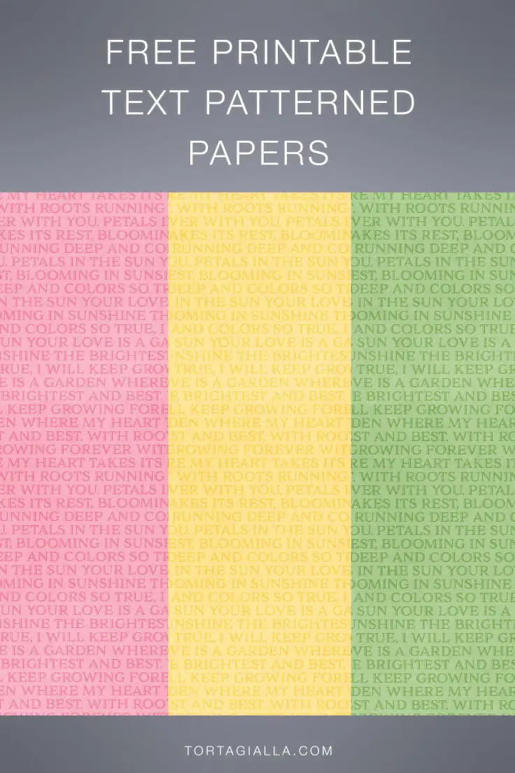Check out the free printable papers on tortagialla.com for journaling and papercrafting.