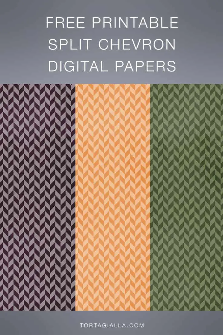 Free Printable Split Chevron Patterned Papers